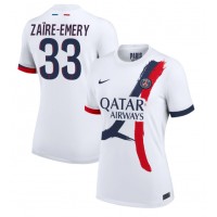 Maglie da calcio Paris Saint-Germain Warren Zaire-Emery #33 Seconda Maglia Femminile 2024-25 Manica Corta